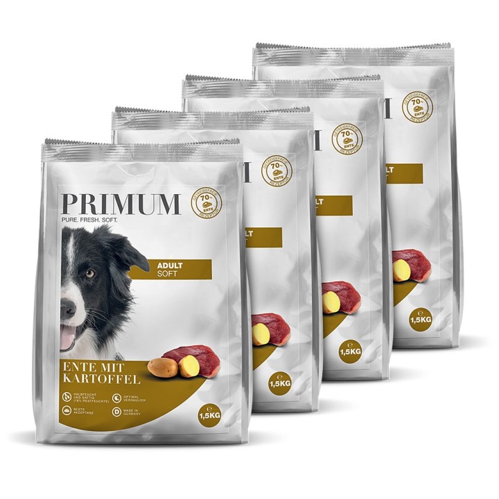 Primum | Ente mit Kartoffel | Soft Adult | 4 x 1,5 kg