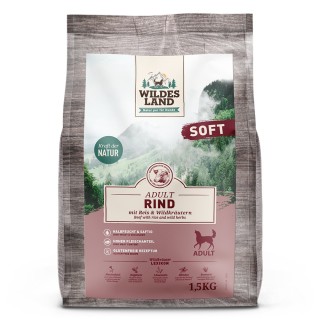 Wildes Land | Rind mit Reis und Wildkräutern | Soft Adult | 1,5 kg