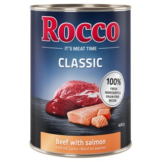 Top-Angebot Rocco Classic 24 x 400 g - Rind mit Lachs