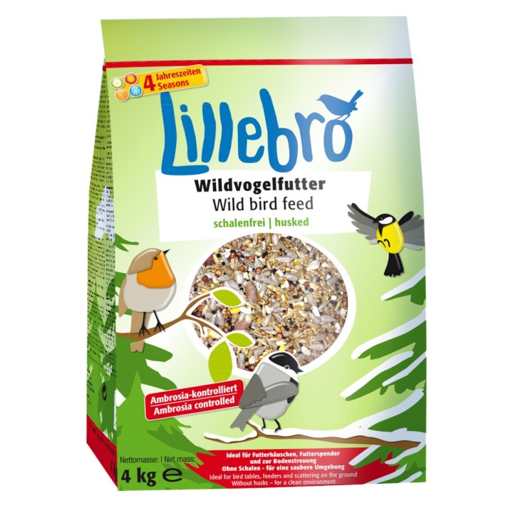 Lillebro Wildvogelfutter, geschält - 4 kg