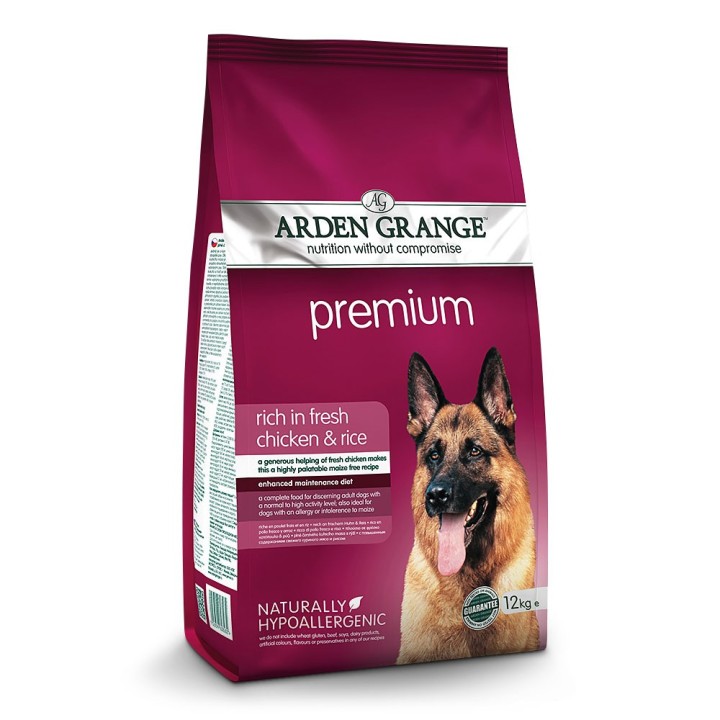Arden Grange | Reich an frischem Huhn & Reis | Premium Adult | 12 kg