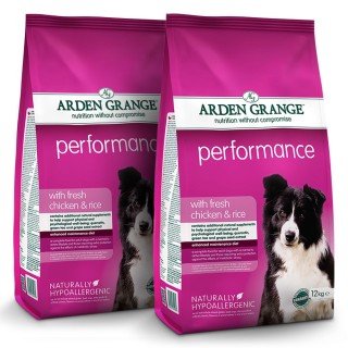 Arden Grange | Mit frischem Huhn & Reis | Performance Adult | 2 x 12 kg