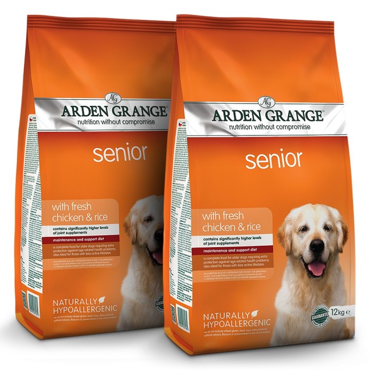 Arden Grange | Mit frischem Huhn & Reis | Senior | 2 x 12 kg