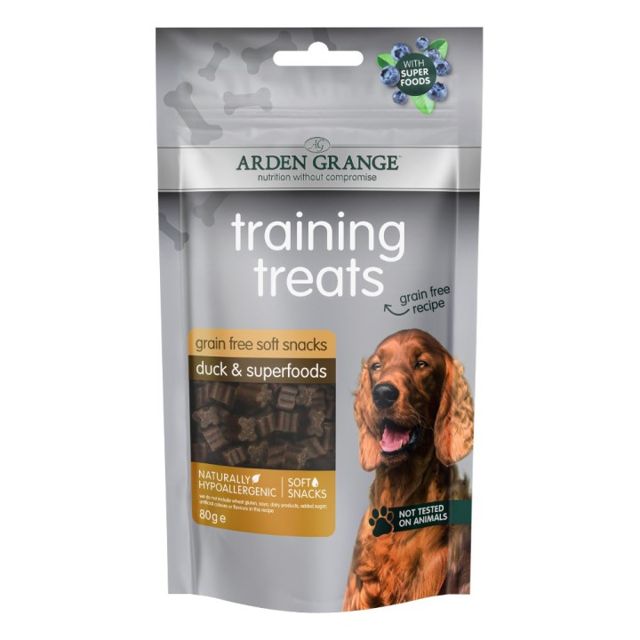 Arden Grange | Mit Ente & Superfoods | Training Treats Grain Free | 80 g