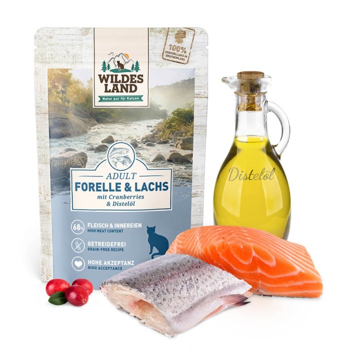 Wildes Land | Forelle und Lachs | Classic Adult | 12 x 90 g