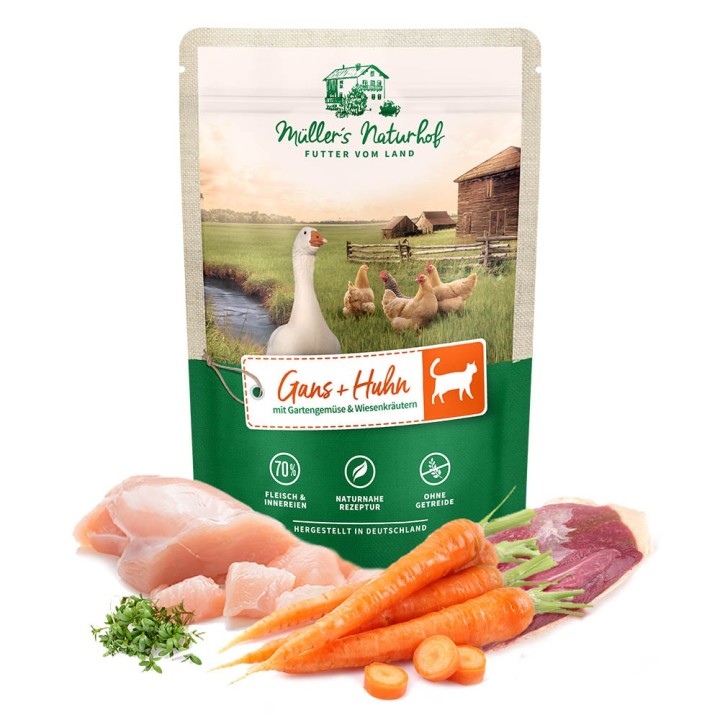 Müller’s Naturhof | Gans und Huhn | Traditionell | 12 x 100 g