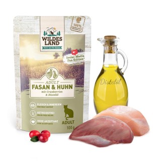 Wildes Land | Fasan und Huhn | Classic Adult | 12 x 100 g
