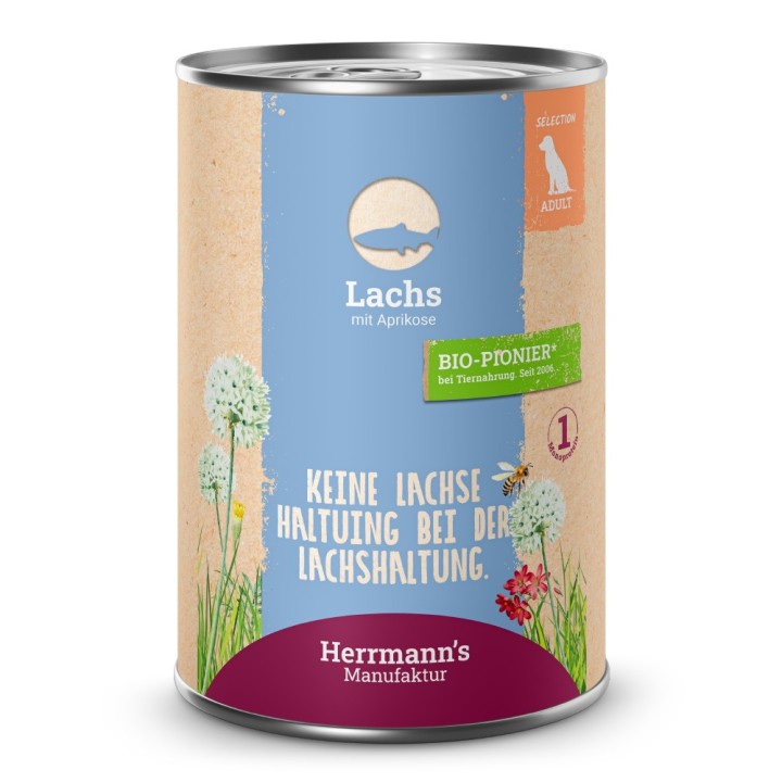 Herrmann's | Lachs mit Aprikose | Selection Adult | 12 x 400 g