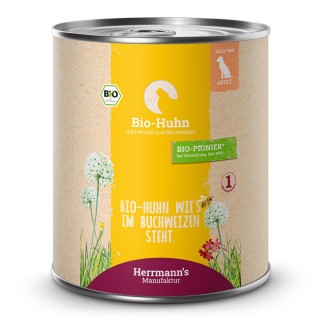 Herrmann's | Bio Huhn mit Fenchel & Buchweizen | Selection Adult | 12 x 800 g