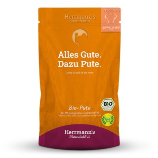 Herrmann's | Bio Pute mit Pastinake & Kartoffel | Selection Adult | 15 x 150 g