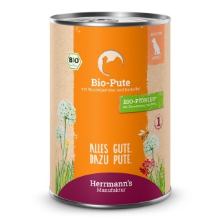 Herrmann's | Bio Pute mit Pastinake & Kartoffel | Selection Adult | 12 x 400 g