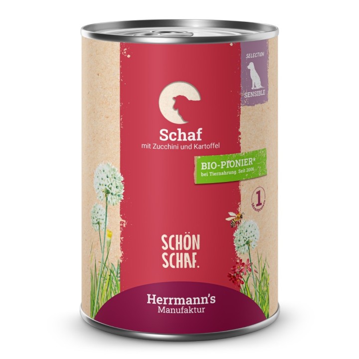 Herrmann's | Schaf mit Zucchini und Kartoffeln | Selection Sensible | 12 x 400 g