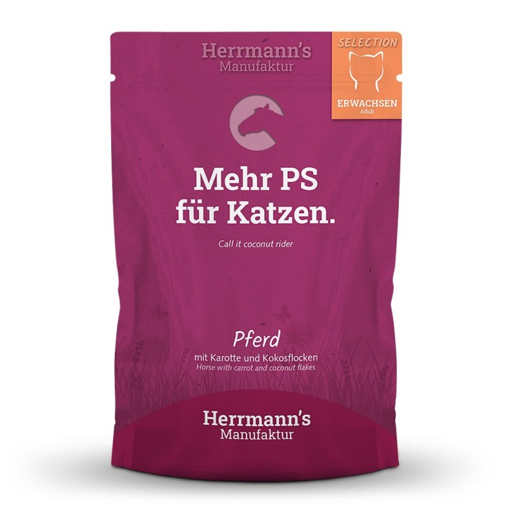 Herrmann's | Pferd mit Karotte & Kokosflocken | Selection Adult | 20 x 100 g