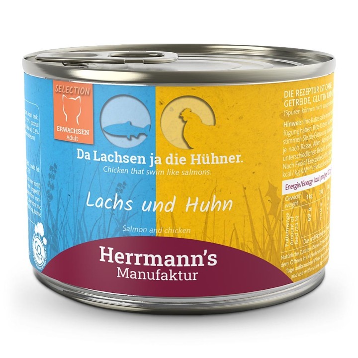 Herrmann's | Lachs und Huhn | Selection Adult | 12 x 200 g