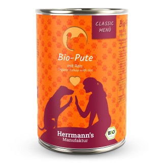 Herrmann's | Bio-Pute mit Reis | Classic | 12 x 400 g