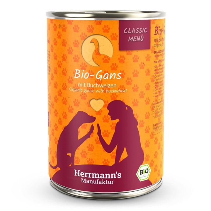 Herrmann's | Bio-Gans mit Buchweizen | Classic | 12 x 400 g