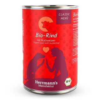 Herrmann's | Bio-Rind mit Buchweizen | Classic | 12 x 400 g