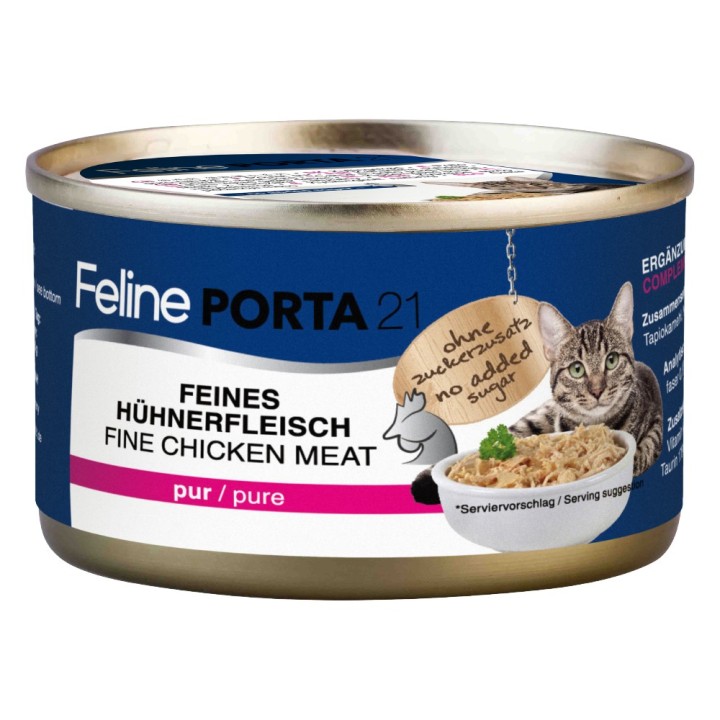 Sparpaket Feline Porta 24 x 90 g - Mixpaket Huhn (2 Sorten)