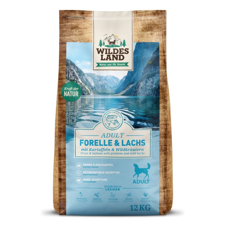 Wildes Land | Forelle & Lachs mit Kartoffel | Classic Adult | 30 kg