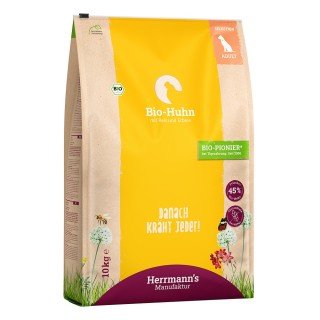 Herrmann's | Bio-Huhn mit Reis & Erbsen | Selection Adult | 10 kg