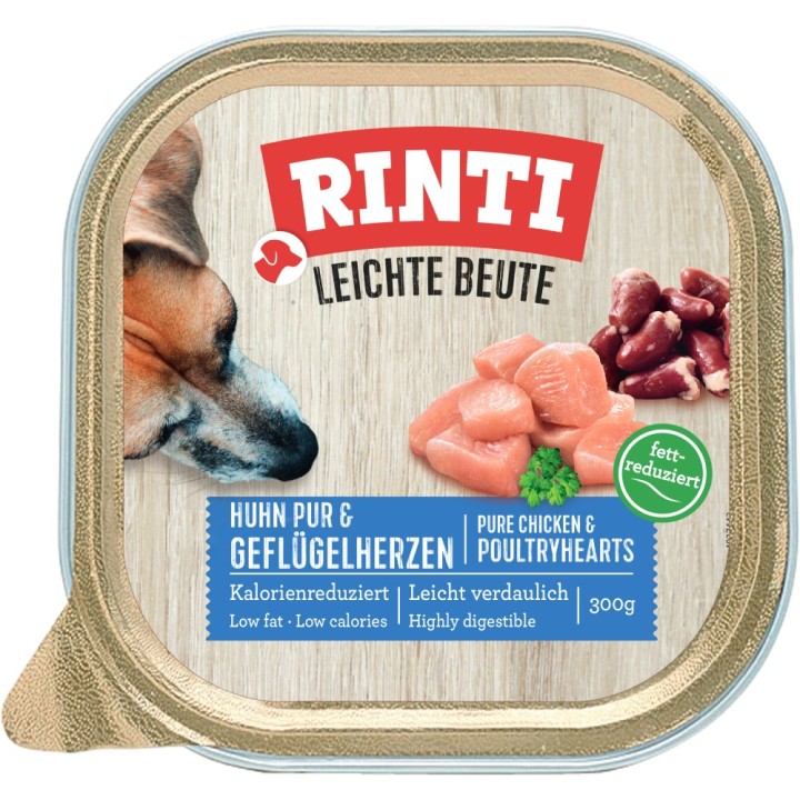 Sparpaket RINTI Leichte Beute 18 x 300 g - Huhn & Geflügelherzen
