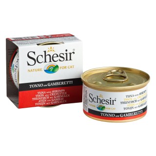 Mischfütterung: 1,5 kg Schesir Maintenance mit Fisch Trockenfutter + 6 x Nassfutter - Mix VII