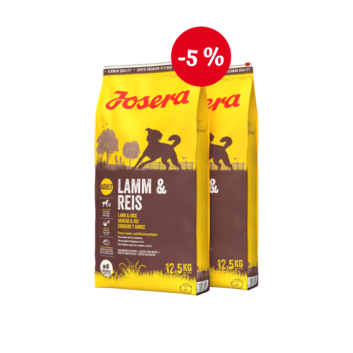 JOSERA Lamm & Reis 2x 12,5 kg