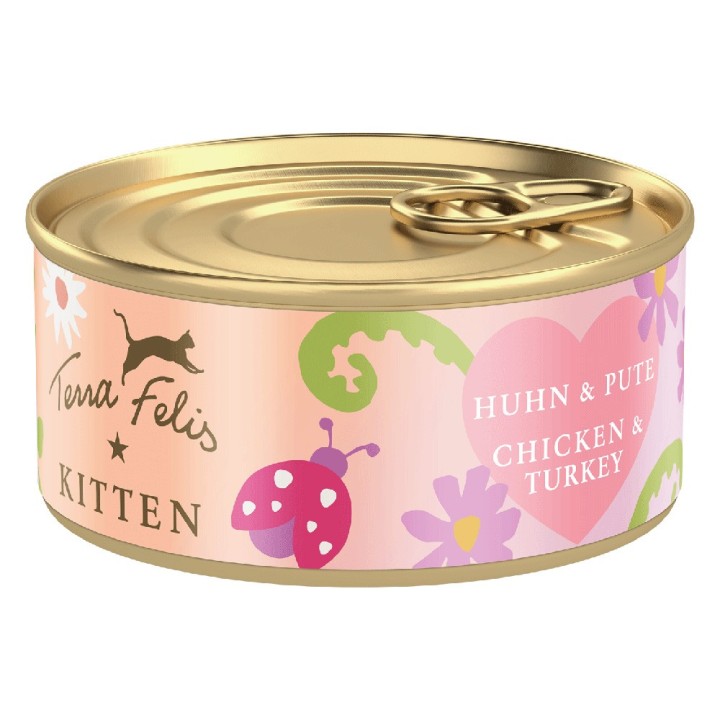 Terra Felis Kitten 18 x 70 g - Huhn & Pute