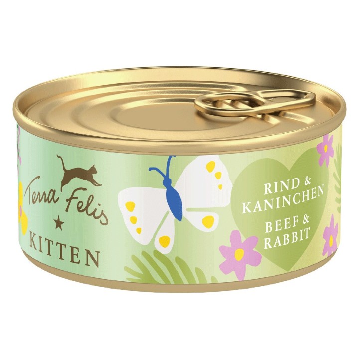 Terra Felis Kitten 18 x 70 g - Rind & Kaninchen