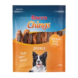 Sparpaket Rocco Chings Double 200 g / Sparpaket % - Huhn & Leber 4 x 200 g