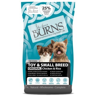 Burns Adult & Senior Original Toy & Small Breed Huhn & Reis - 6 kg