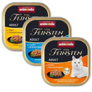 Mixpaket animonda Vom Feinsten 32 x 100 g - NoGrain in Sauce (3 Sorten)