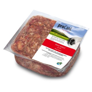 proCani BARF Rind Select mit 10% Obst & Gemüse - 16 x 500 g