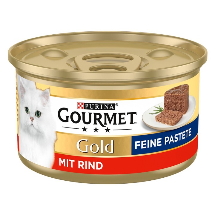 Gourmet Gold Feine Pastete 12 x 85 g - Rind