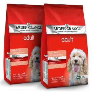 Arden Grange | Mit frischem Huhn & Reis | Adult | 2 x 12 kg