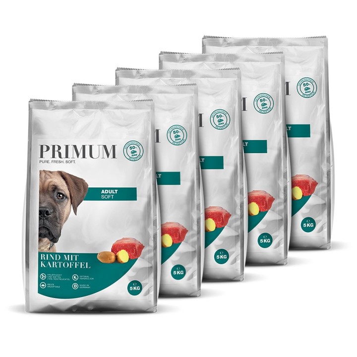 Primum | Rind mit Kartoffel | Soft Adult | 5 x 5 kg