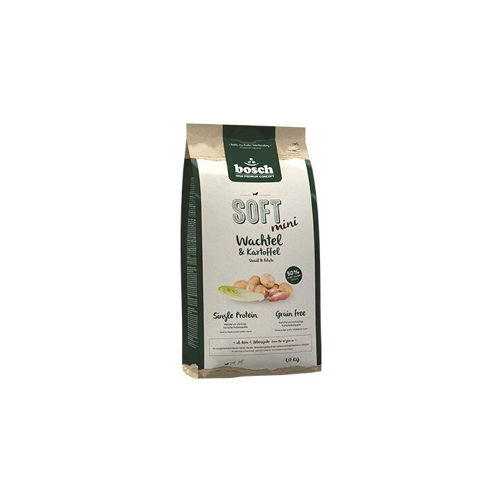 Bosch SOFT Mini Trockenfutter - Wachtel & Kartoffel - 2,5 kg