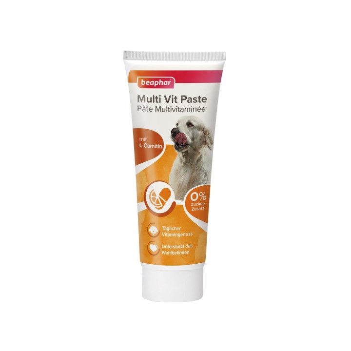 Beaphar Multivitamin-Paste für Hunde - 250 g