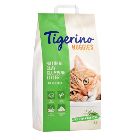 Tigerino Nuggies Katzenstreu 14 l Frühlingswiesenduft
