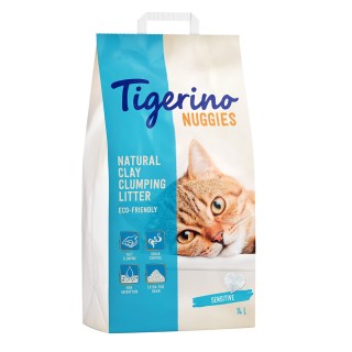 Tigerino Nuggies Katzenstreu 14 l Sensitive (parfümfrei)