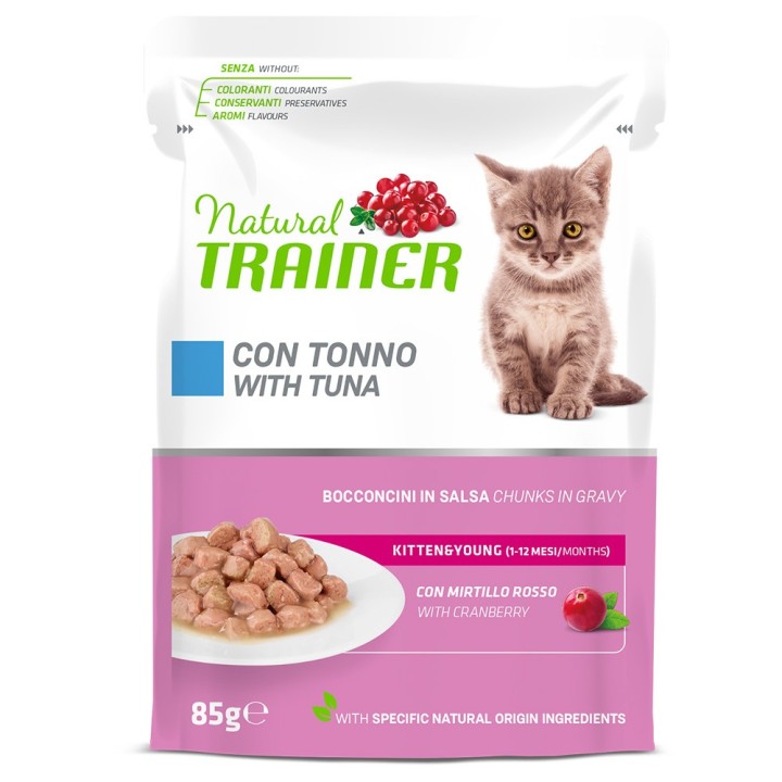 Natural Trainer Kitten & Young  - 12 x 85 g Thunfisch