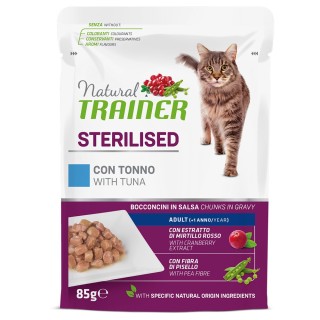 Natural Trainer Adult Sterilised  - 12 x 85 g Thunfisch