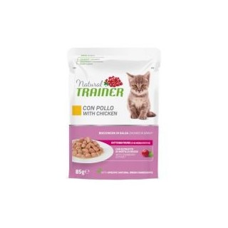 Natural Trainer Kitten & Young  - 12 x 85 g mit Huhn