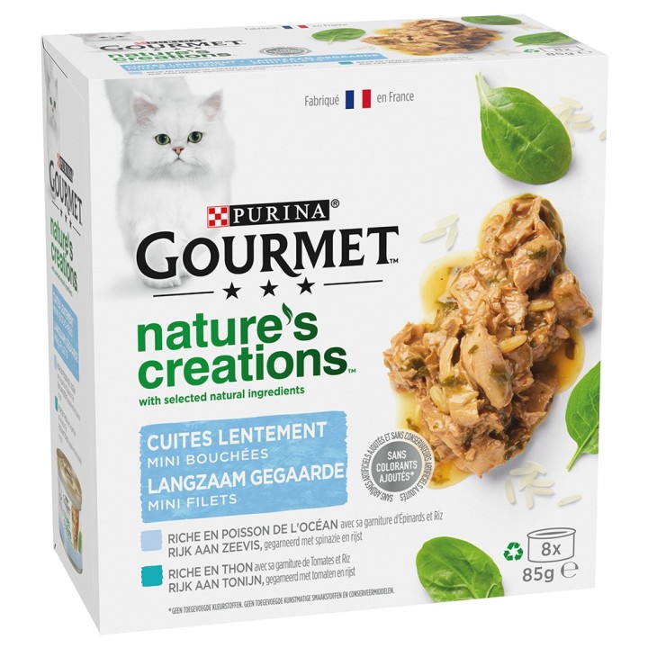 Gourmet Nature's Creations 8 x 85 g - Meeresfisch & Thunfisch