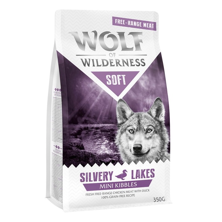 Wolf of Wilderness "Soft - Silvery Lakes" Freiland-Huhn & Ente - getreidefrei - 350 g MINI