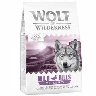 Wolf of Wilderness Adult "Wild Hills" Ente - getreidefrei - Sparpaket: 5 x 1 kg MINI