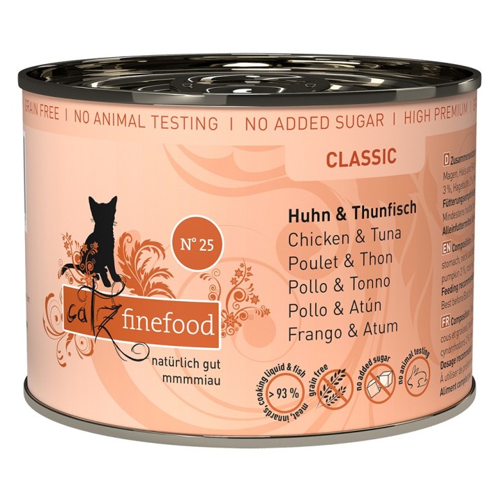 catz finefood 6 x 200 g - Huhn & Thunfisch