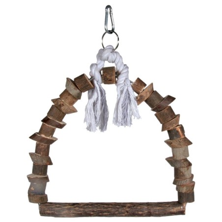 Trixie Vogelschaukel Natur - Größe S: L 21 x B 20 cm, Stange Ø 12 mm