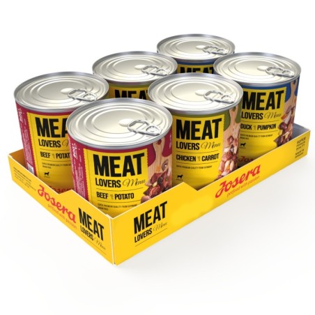 Josera Meatlovers Menü 6 x 800 g - Mix (3 Sorten)