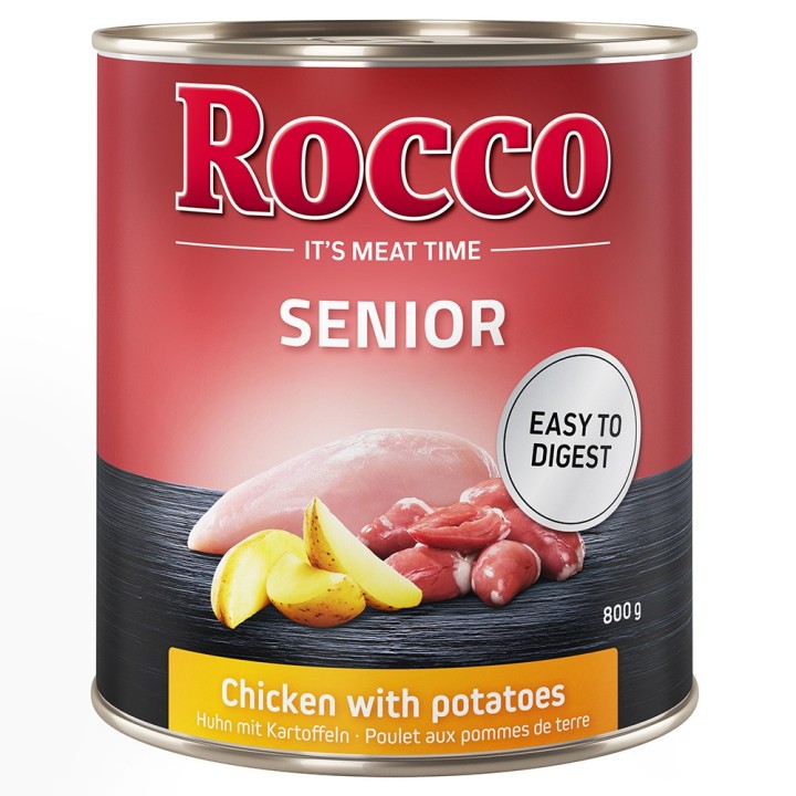 Rocco Senior 6 x 800 g - Huhn mit Kartoffeln